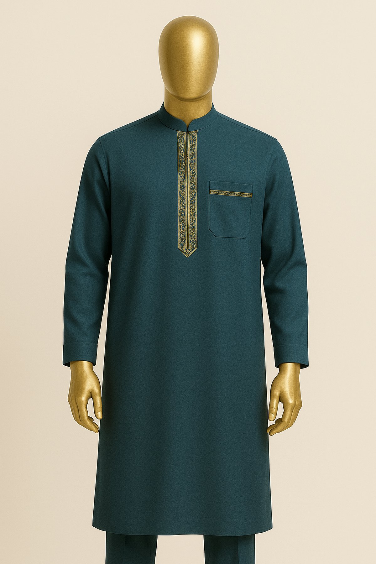 Ivory Elegance Kaftan - front