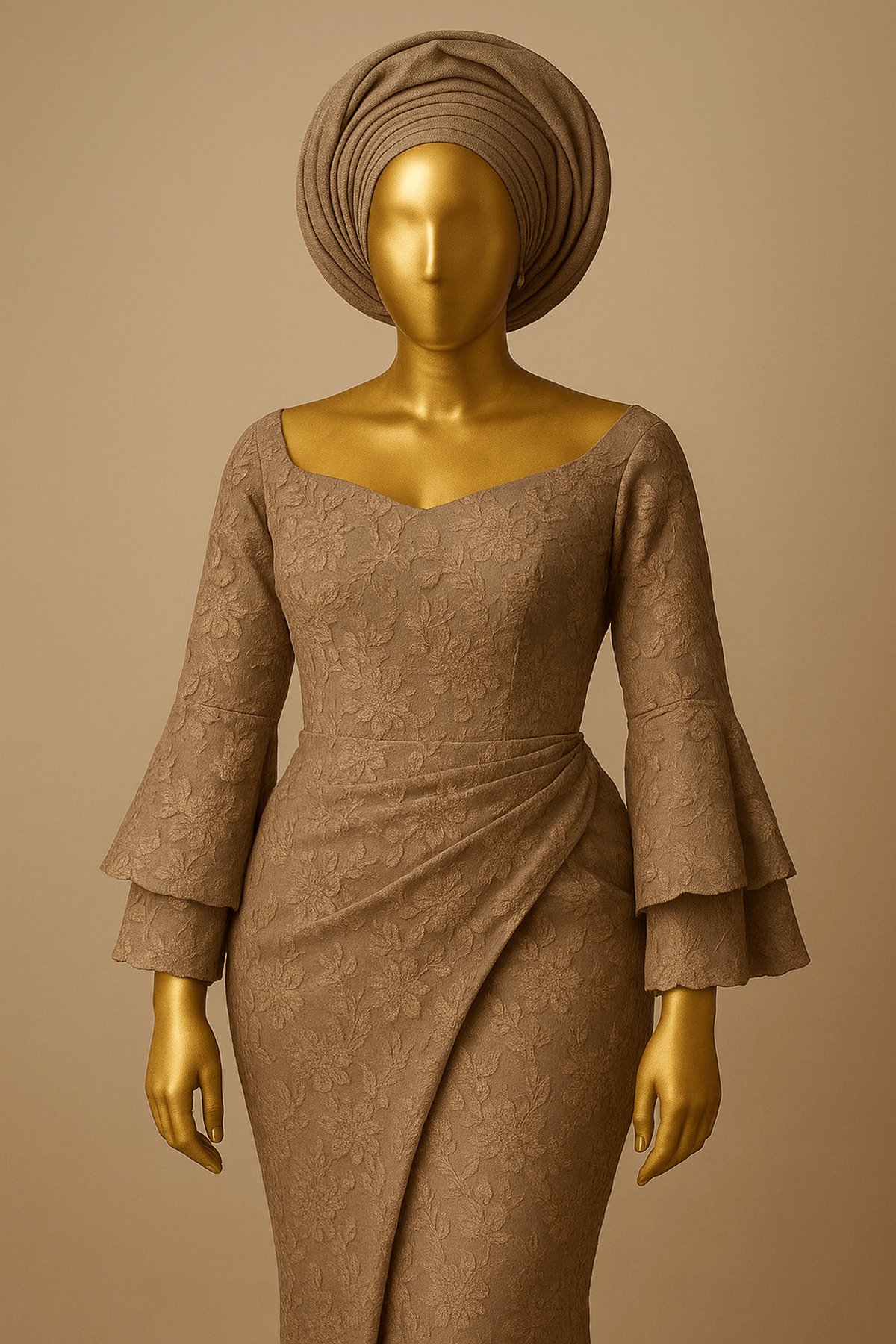 Taupe Blossom Iro & Buba - front