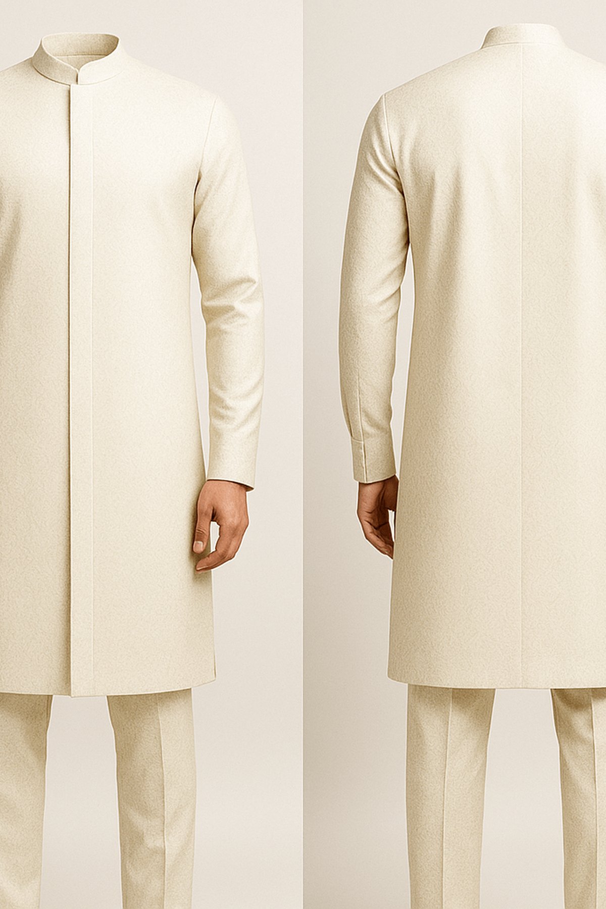 Minimalist Ivory Jacquard - front