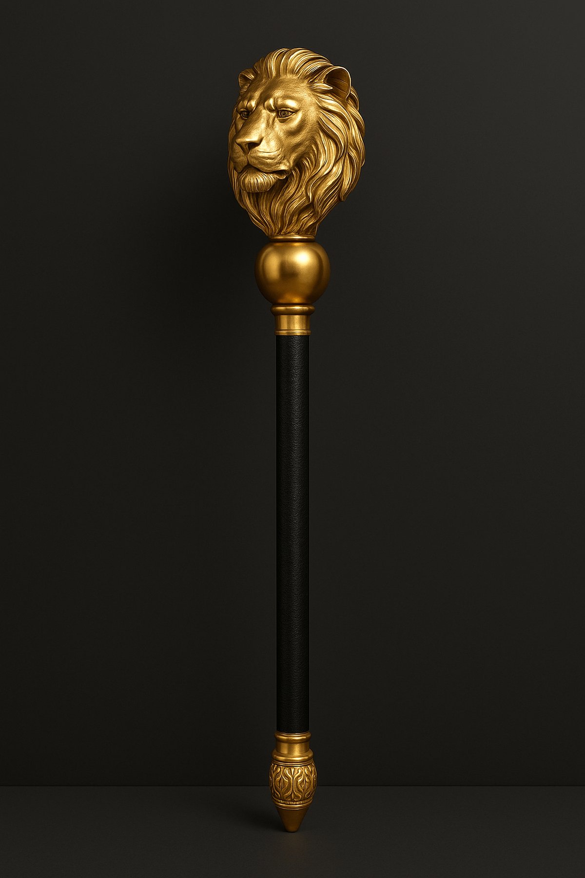 Lion’s Crest Ceremonial Staff - front