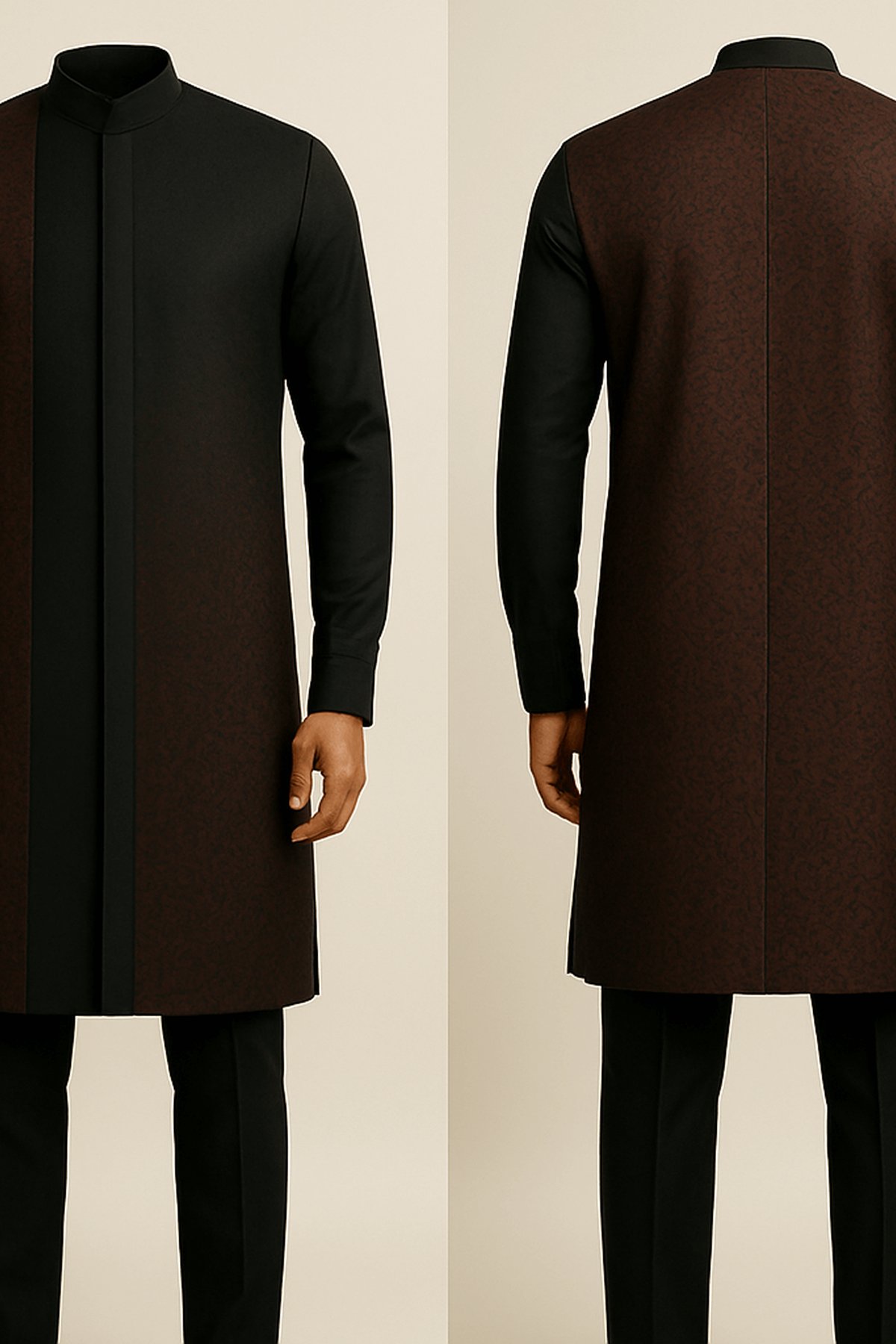 BlackBurgundy Two-Tone - front