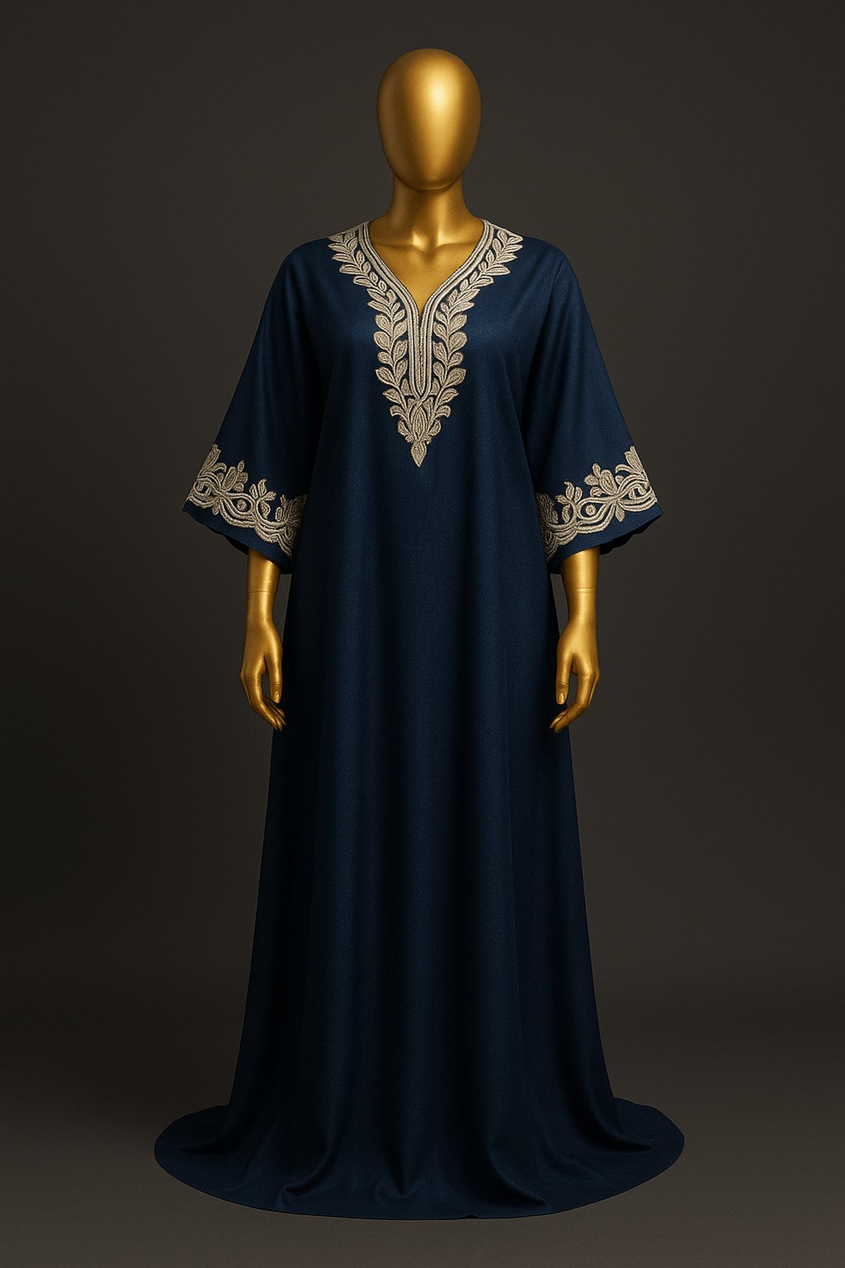 Royal Navy Embroidered Kaftan - front
