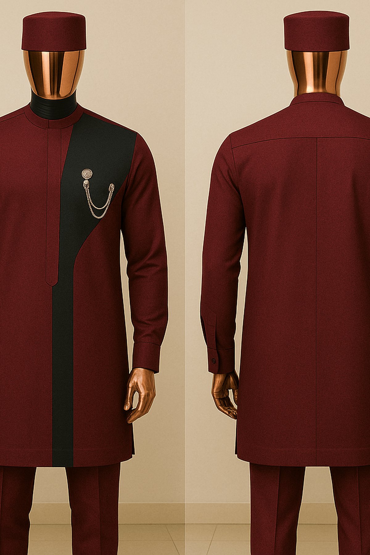 Ash Grey + Emerald Stripe - front