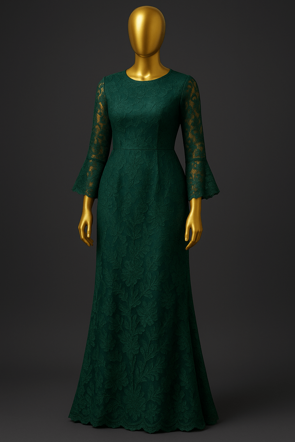 Royal Blue Majesty Lace Gown